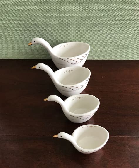 nesting ceramic measuring cups|vintage ceramic measuring cups.